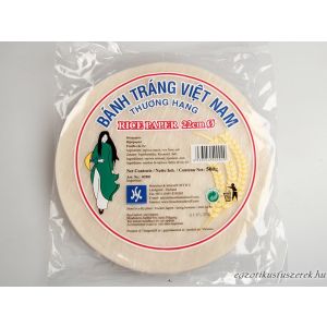 Rizspapír Tészta - Tavaszi Tekercsnek - Kerek Ø 22 cm - HS Brand