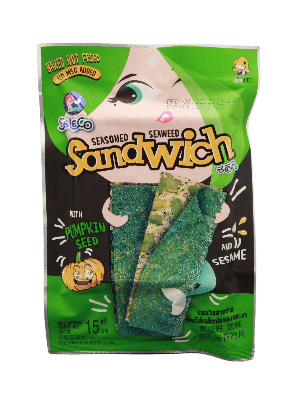 Tengeri Alga Szendvics Snack Tök- és Szezámmaggal - Seleco